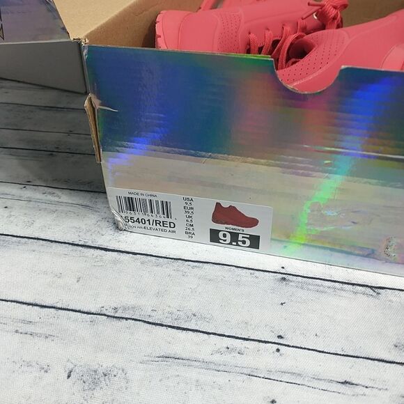 Skechers Million Air Elevated Air 155401 Red Sneaker Women’s SZ 9.5 New With Box - Picture 11 of 12